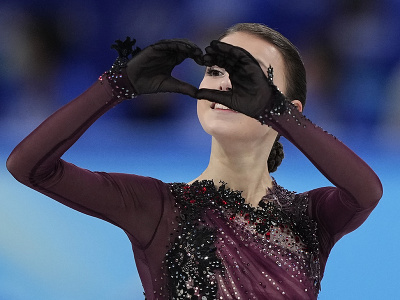Krasokorčuliarka Ruského olympijského výboru (ROC) Anna Ščerbakovová