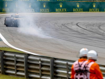 Daniel Ricciardo počas kvalifikácie na Veľkú cena Brazílie