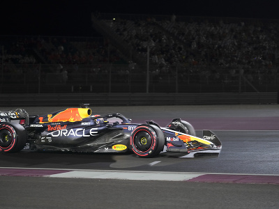 Max Verstappen počas kvalifikácie na Veľkú cenu Kataru