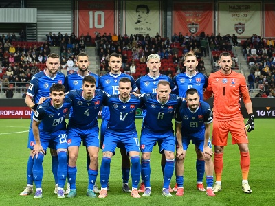 Na snímke hráči Slovenska