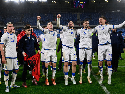 Jasajúci futbalisti Kosova po