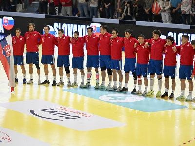 Na snímke hráči Slovenska