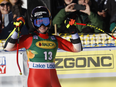 Corinne Suterová vyhrala super-G v Lake Louise