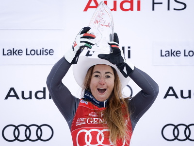 Talianska lyžiarka Sofia Goggiová triumfovala v úvodnom zjazde sezóny v Lake Louise