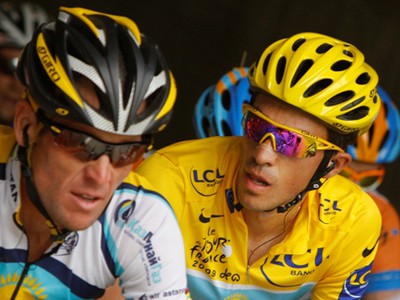 Lance Armstrong, Alberto Contador,