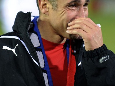 Henrik Larsson so slzami v očiach