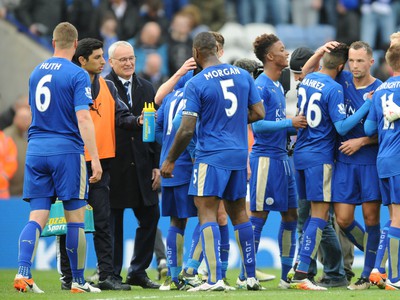 Radosť hráčov Leicesteru