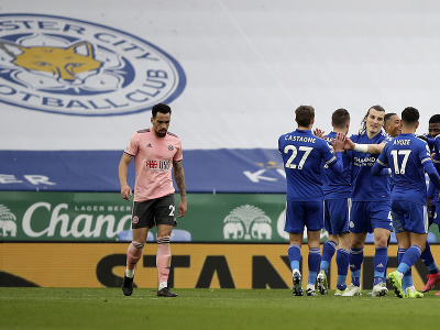 Hráči Leicesteru sa radujú z gólu