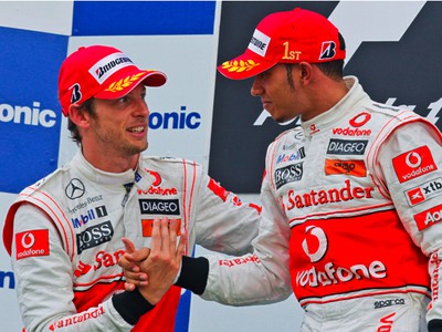 Lewis Hamilton a Jenson Button