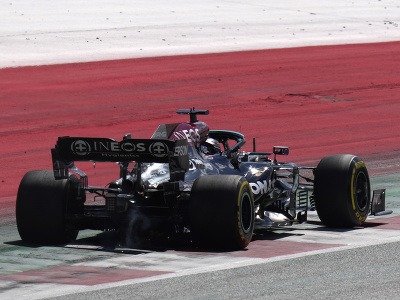 Lewis Hamilton počas kvalifikácie na VC Rakúska
