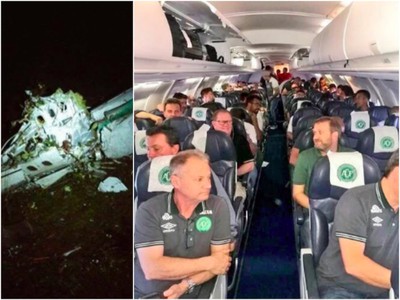 Na palube lietadla, ktoré spadlo, boli aj hráči klubu Chapecoense AF