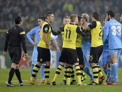 Potyčka medzi hráčmi Dortmundu