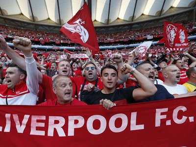 Fanúšikovia Liverpoolu počas finále Ligy majstrov