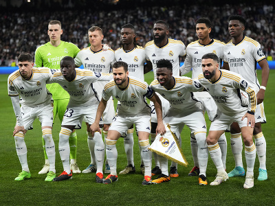 Hráči Realu Madrid pred odvetným súbojom s Lipskom