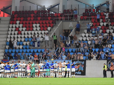 Slovanisti sa radujú s fanúšikmi z postupu do 2. predkola Ligy majstrov