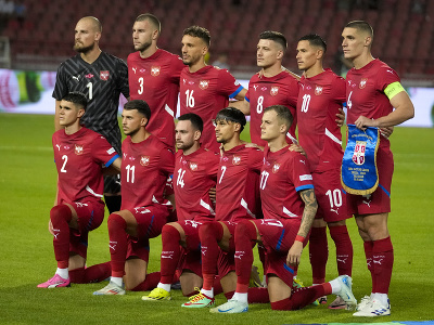 Srbská reprezentácia pred zápasom