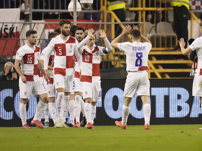 Chorvátski futbalisti sa radujú