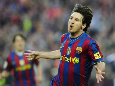 Lionel Messi v typickej