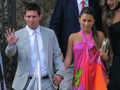 Lionel Messi a Antonella Roccuzzová