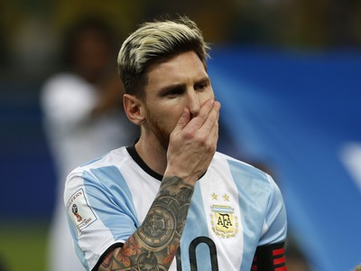 Lionel Messi v drese Argentíny