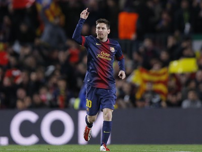 Lionel Messi po prvom góle do siete AC