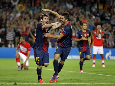 Lionel Messi a David