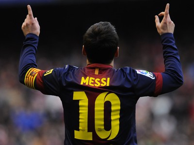 Lionel Messi a jeho gólová radosť 