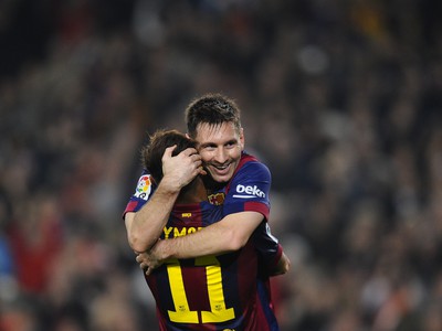 Neymar a Lionel Messi