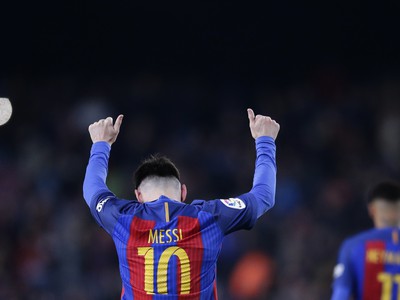 Lionel Messi sa raduje z gólu