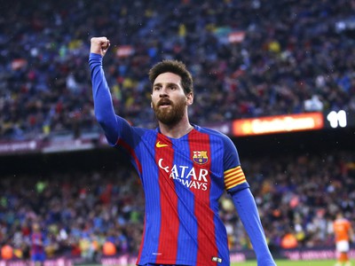 Lionel Messi sa teší z gólu 