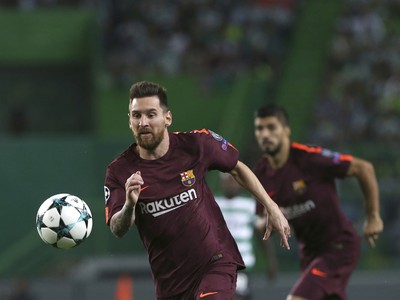 Hráč Barcelony Lionel Messi 