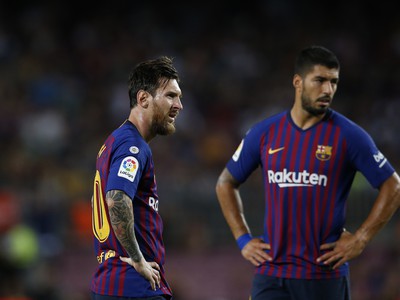 Lionel Messi s Luisom Suárezom
