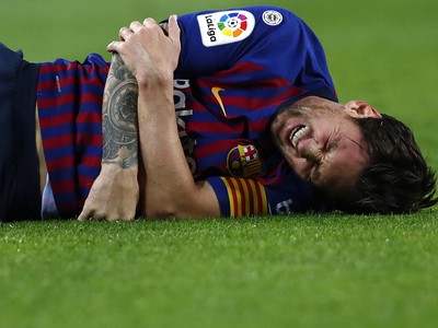 Zranený Lionel Messi prežíval veľké bolesti