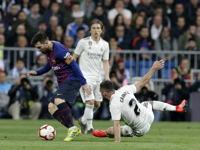 Lionel Messi a Dani Carvajal