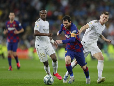 Vinicius Junior, Lionel Messi a Toni Kroos