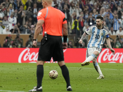 Lionel Messi počas penalty