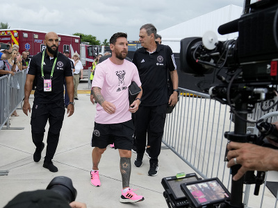Lionel Messi počas príchodu