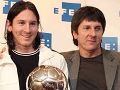 Lionel Messi a otec