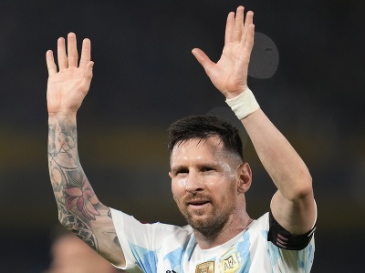 Lionel Messi sa teší po výhre Argentíny