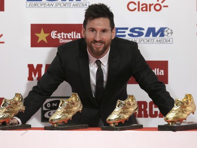 Lionel Messi si štvrtýkrát prebral Zlatú kopačku