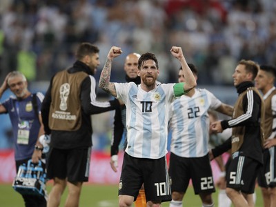 Lionel Messi sa raduje z víťazstva