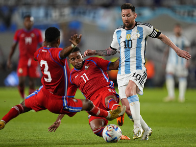 Lionel Messi v zápase proti Paname
