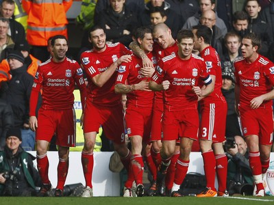 Radosť hráčov Liverpoolu