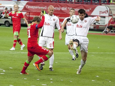 Zápas Lokomotivu Moskva so Spartakom Trnava