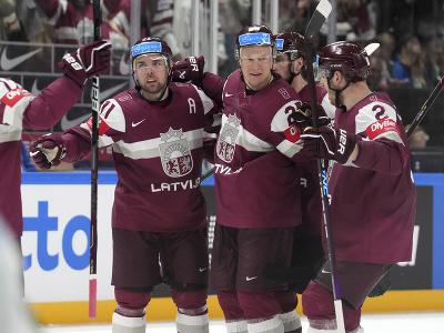 Gólová radosť hokejistov Lotyšska