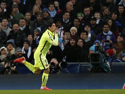 Luis Suárez a jeho gólová radosť