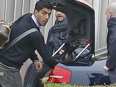 Luis Suárez po prílete do Liverpoolu