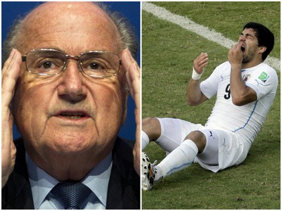 Sepp Blatter ako šéf svetového utbalu ocenil hesto Luisa Suáreza