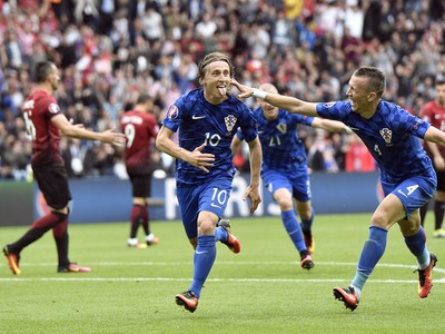 Luka Modrič strelil jediný gól Chorvátska