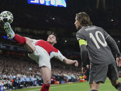 Declan Rice a Luka Modrič